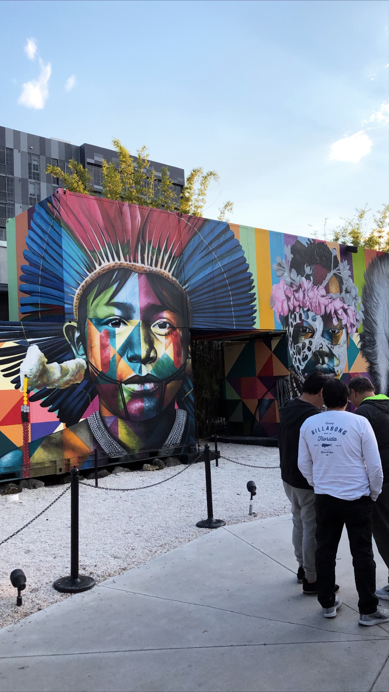 A colorful Kobra mural in Miami