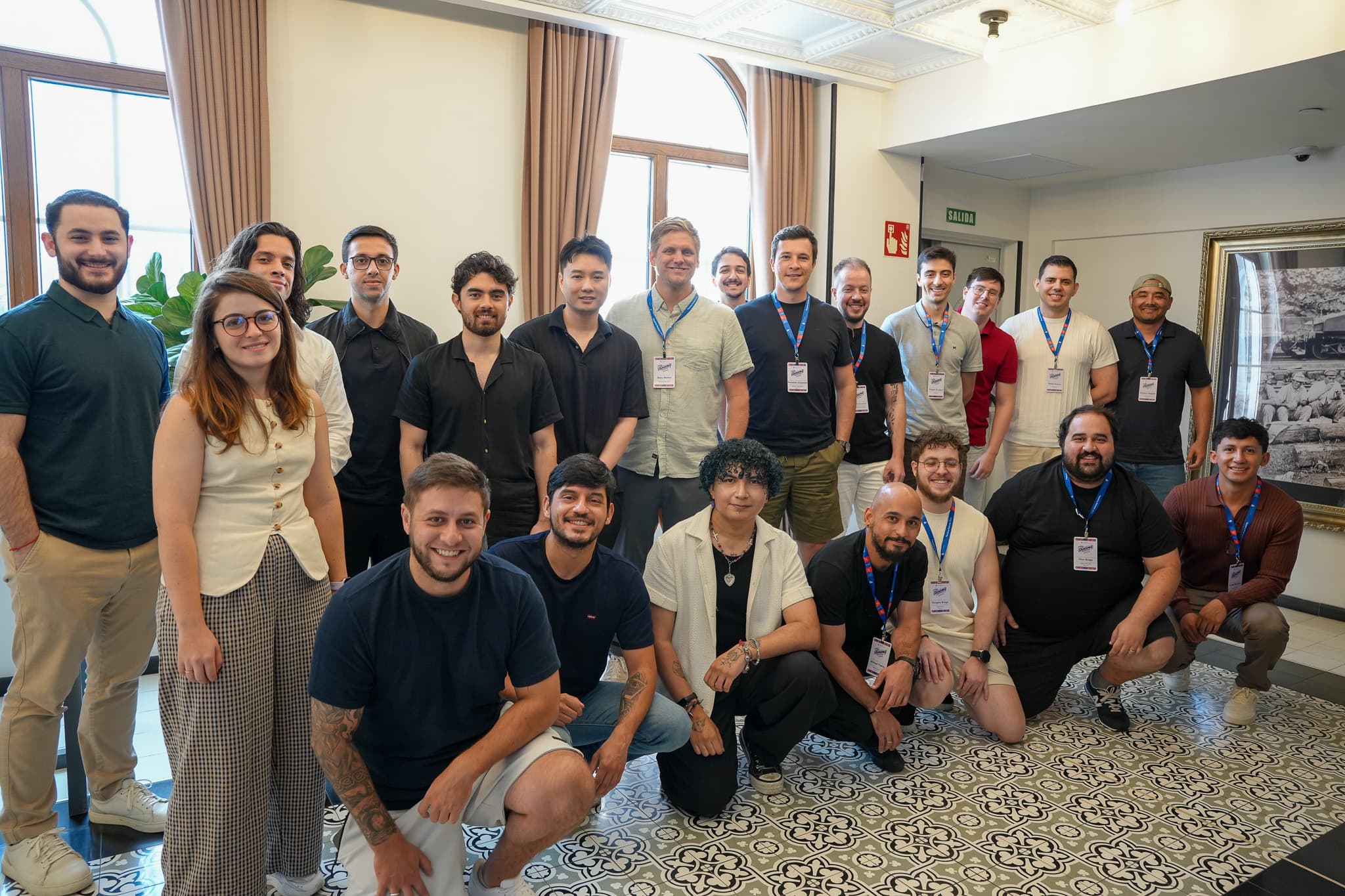 Arthur with the Tricura team