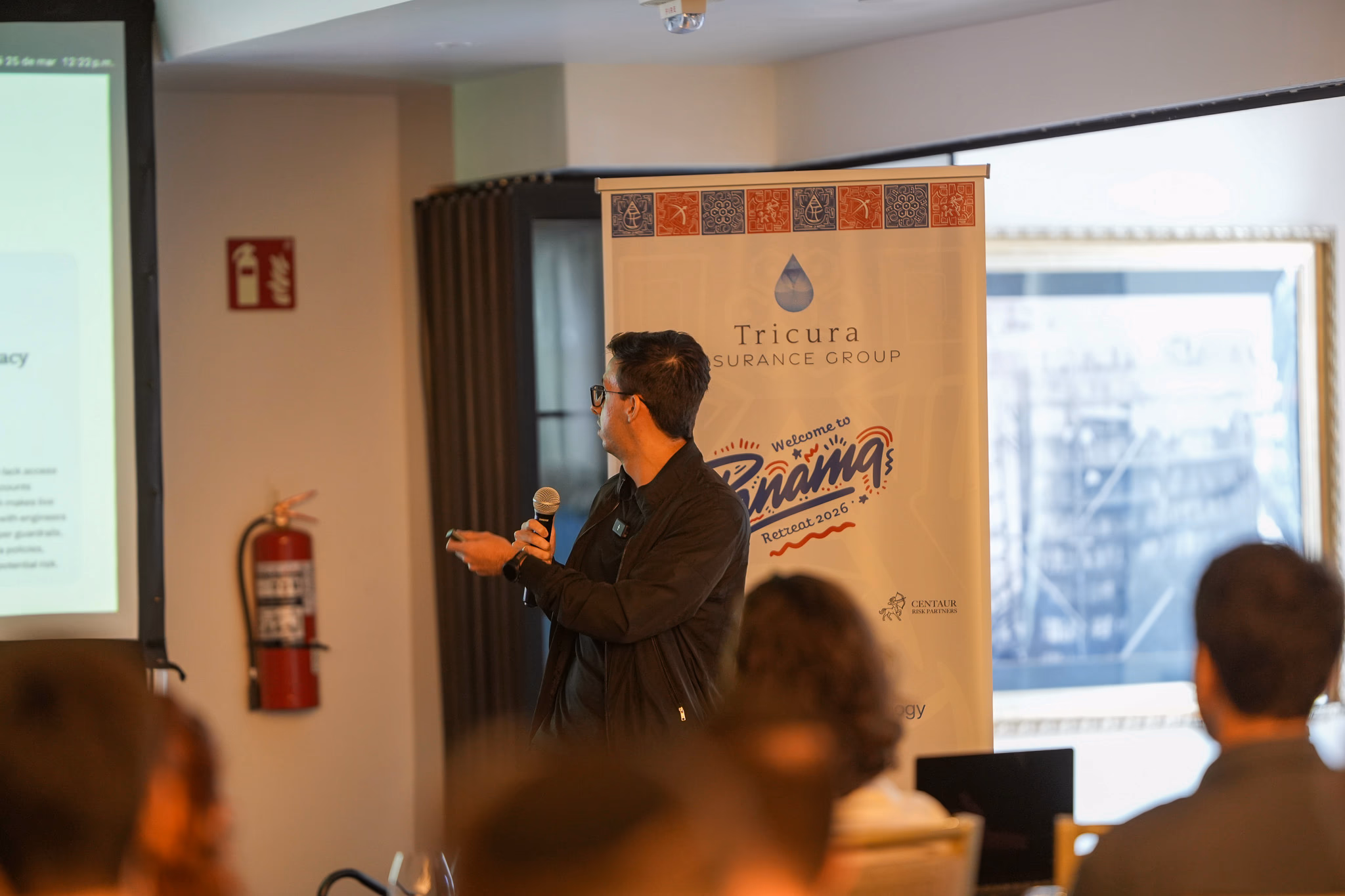 Arthur presenting in Panama