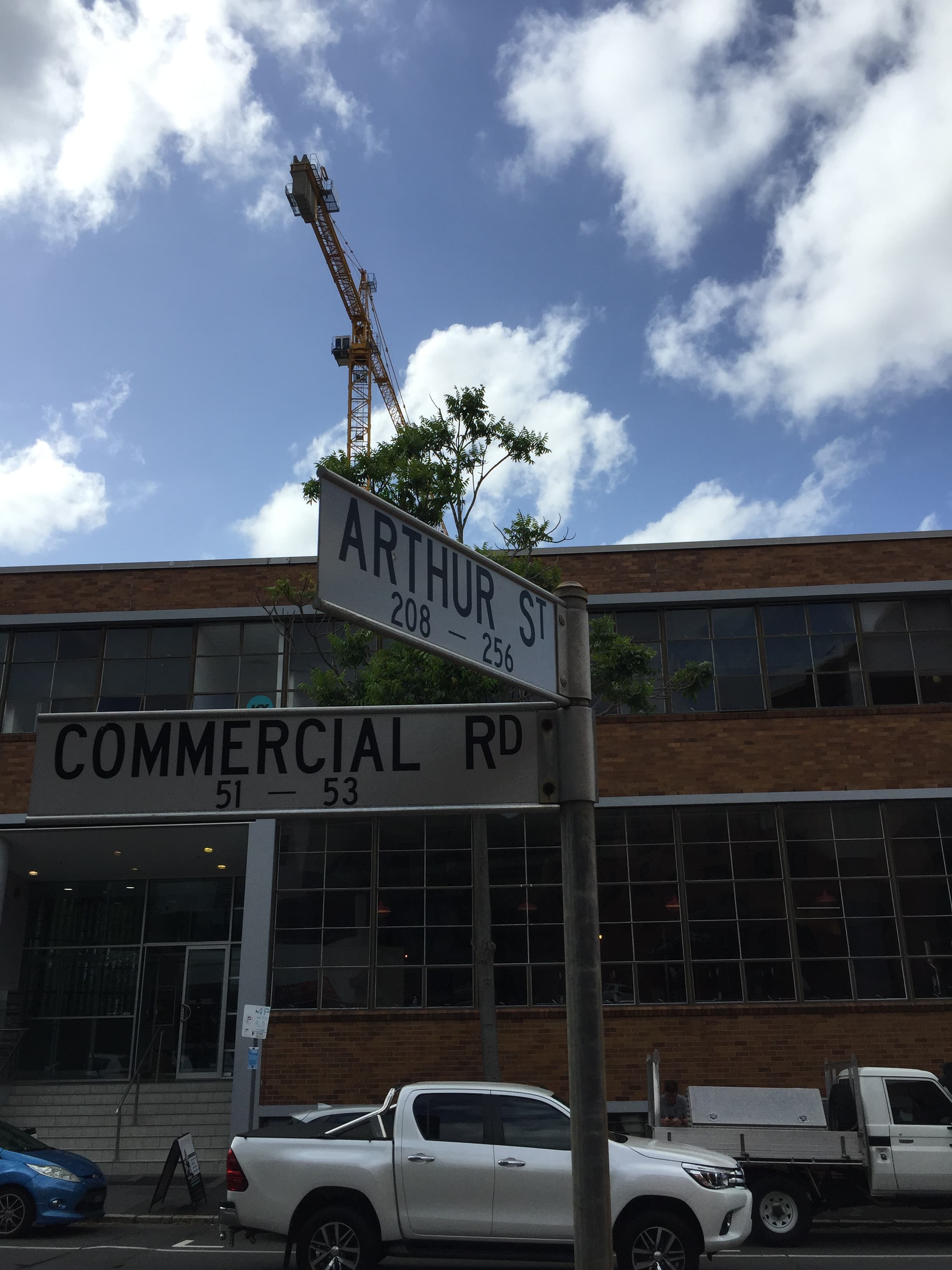 Arthur Street sign in Brisbane