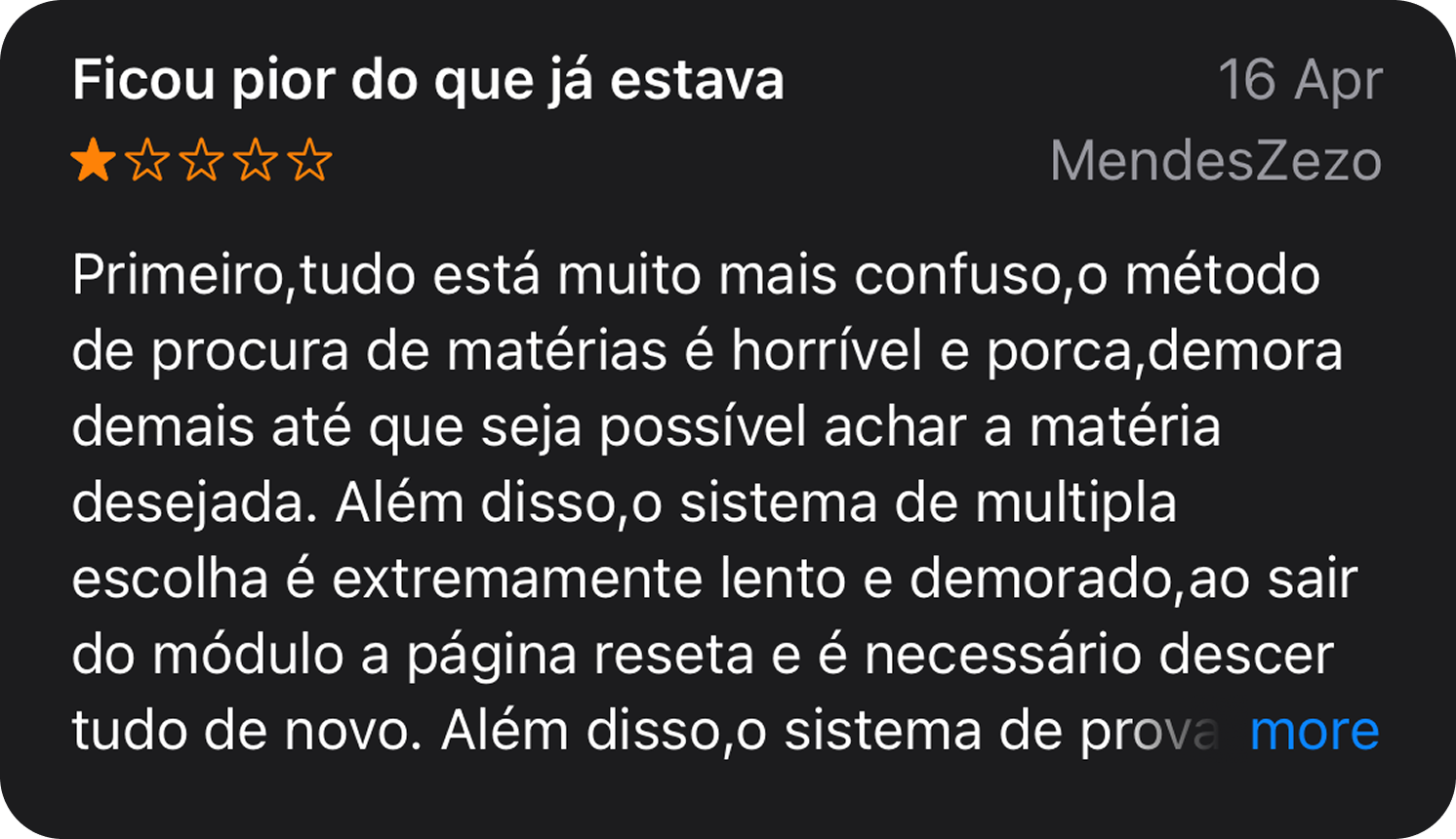 Student App Store review 2